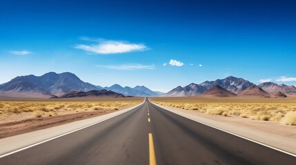 Fototapeta na wymiar highway in the desert