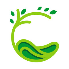 Botanical Vector Logo Design Template