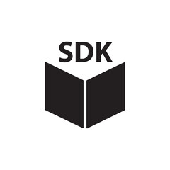 Software Development Kit, Software Development Kit icon for computer and mobile. flat simple illustration..eps