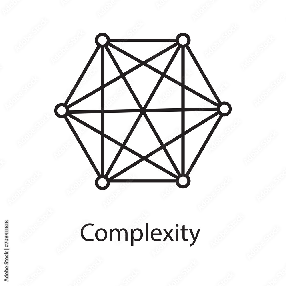 Poster complexity icon. complexity icon for templates, flat simple flat illustration on white background..e