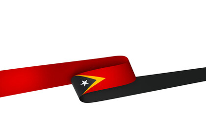 East Timor Timor-Leste flag element design national independence day banner ribbon png
