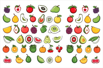Vegetable food and fruits vector,food vector,fresh food vector,food fruits vector, vegetables vector free download,