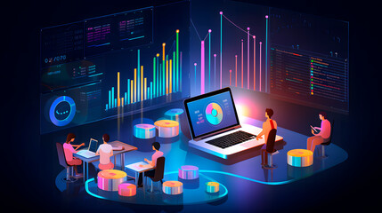statistics and graphs of a company, analysis of graphs, data analysis