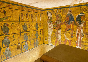 Tomb of Tutankhamun KV62 in the Egyptian Valley of the Kings, in the Theban necropolis, Egypt, Luxor