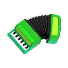 3d rendering festival accordion icon 