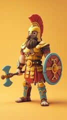 Cartoon digital avatars of Mighty Gladiator