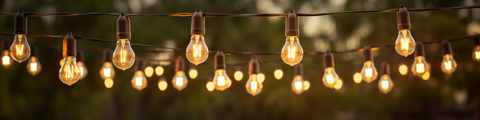 Festoon light background