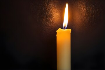 Portrait of a candle against textured background, background image, generative AI