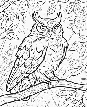 owl on branch