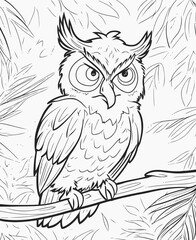 owl on branch