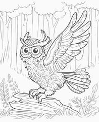 owl on branch