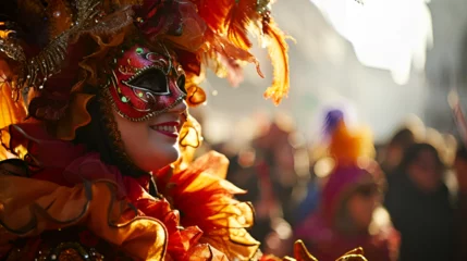 Selbstklebende Fototapeten city carnival mask © katerinka