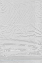 Polyethylene bag with Zip-lock fastener. Photo PNG graphic Mockup. The imposition of the texture of...