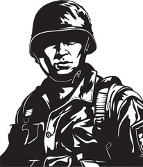 Covert Command Black Logo for Tactical Soldiers Warrior Whisper Vector Design for Combat Icons
