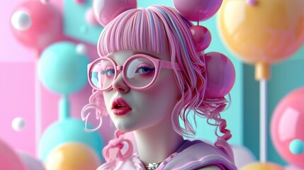 Cartoon digital avatars of AeroDiva