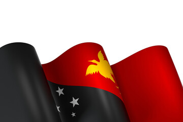 Papua New Guinea flag element design national independence day banner ribbon png

