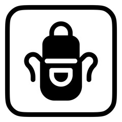 Editable apron vector icon. Apparel, gardening, cooking. Part of a big icon set family. Perfect for web and app interfaces, presentations, infographics, etc