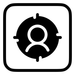 Editable target user customer vector icon. SEO, marketing, business. Part of a big icon set family. Perfect for web and app interfaces, presentations, infographics, etc