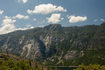 Pine Covered Granite Formations in Hetch Hetchy Valley