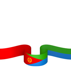 Eritrea flag element design national independence day banner ribbon png
