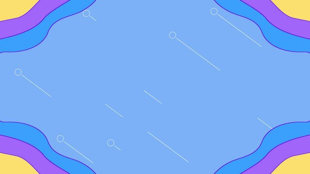 Loop animation of cyan background for title movie