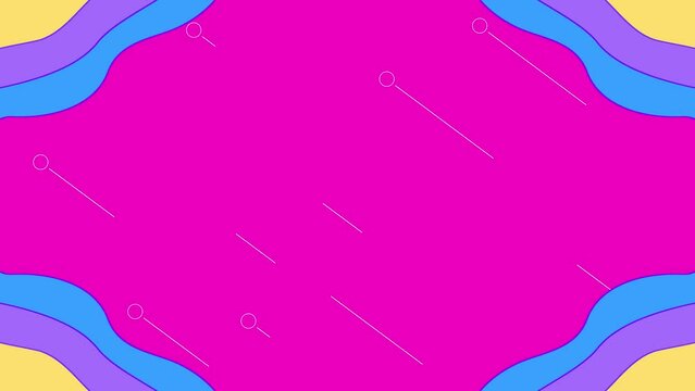 Loop animation of magenta background for title movie