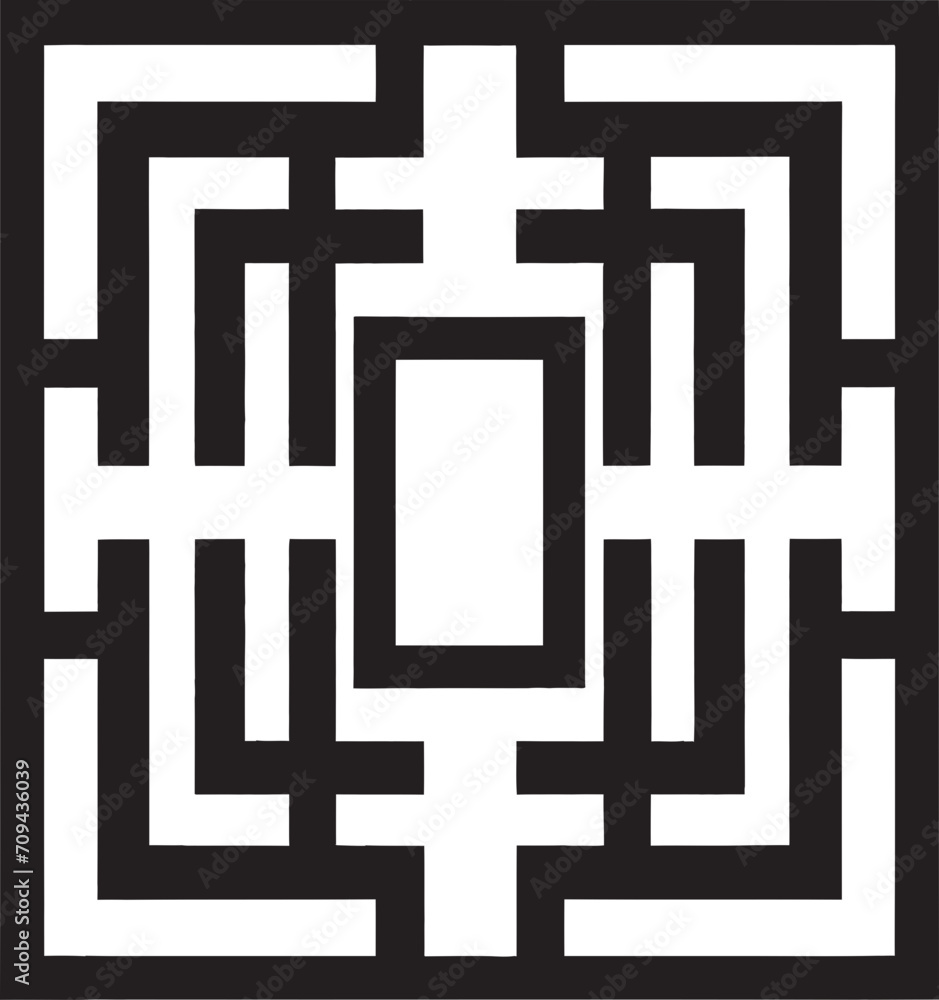 Fototapete quantum contours elegant icon featuring abstract geometric shapes in vector abstract matrix vector l