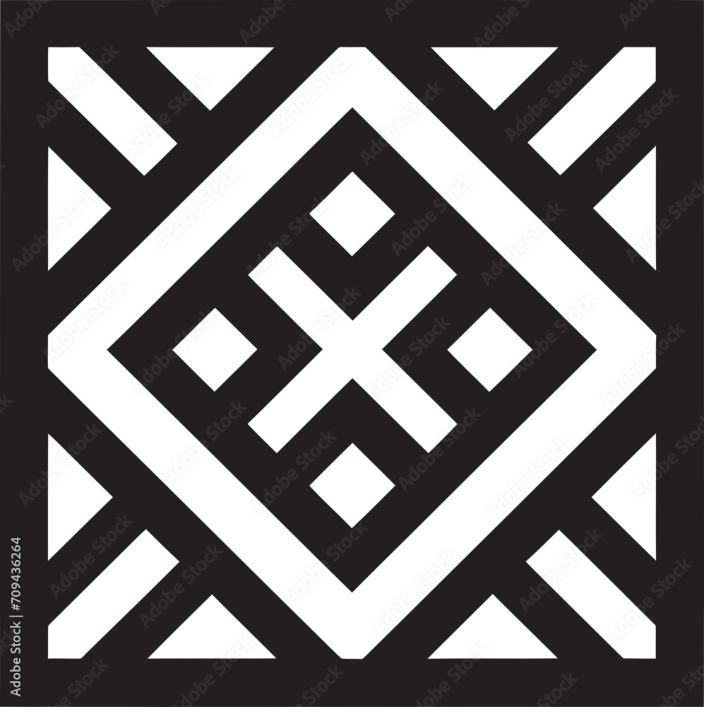 Fototapete dimensional elegance sleek icon design featuring geometric patterns in black abstract nexus black ge