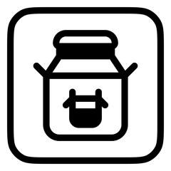 Editable milk can vector icon. Diary, farm, drink, beverage. Part of a big icon set family. Perfect for web and app interfaces, presentations, infographics, etc