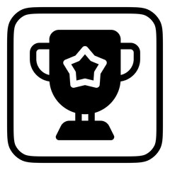 Editable winning trophy vector icon. Video game, game elements. Part of a big icon set family. Perfect for web and app interfaces, presentations, infographics, etc