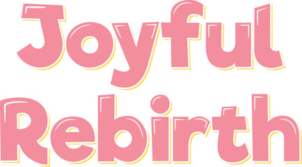 An enchanting Easter lettering design capturing the essence of joyful rebirth