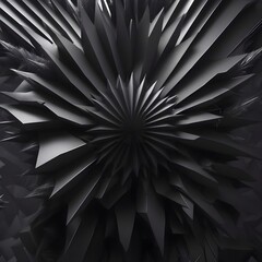 Abstract 3D Futuristic Background with Geometrical Spiky Elements - A Burst of Colorful Creativity for Trendy and Modern Design Projects Generative AI