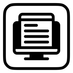 Editable web article vector icon. Online learning, course, tutorial. Part of a big icon set family. Perfect for web and app interfaces, presentations, infographics, etc