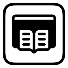 Editable digital, online library vector icon. Online learning, course, tutorial. Part of a big icon set family. Perfect for web and app interfaces, presentations, infographics, etc