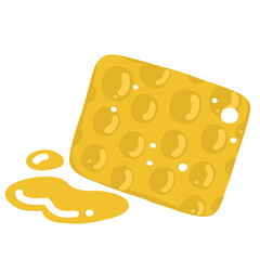 Bee hive with dripped honey