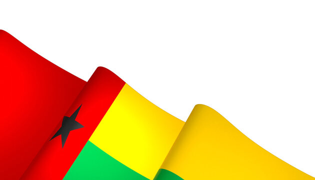 Guinea-Bissau flag element design national independence day banner ribbon png