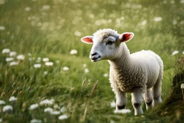 Obraz premium sheep in the field