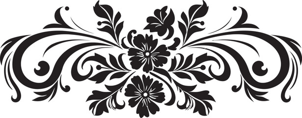 Timeless Tradition Monochrome Logo Design Highlighting European Elegance Antique Artistry Elegant Black Icon Featuring Vintage European Border