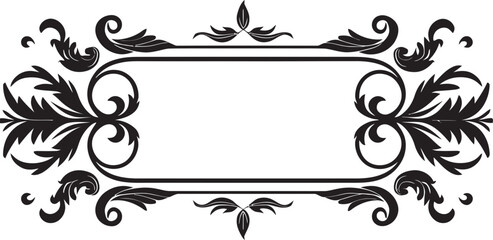 Timeless Tradition Monochrome Logo Design Highlighting European Elegance Antique Artistry Elegant Black Icon Featuring Vintage European Border
