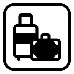 Editable baggage, luggage, suitcase vector icon. Part of a big icon set family. Perfect for web and app interfaces, presentations, infographics, etc