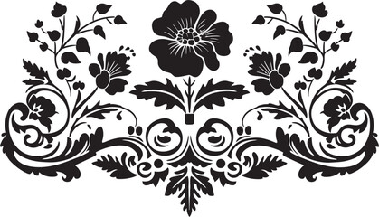 Antique Allure Stylish Emblem with Black European Border Regal Revival Sleek Logo Design Highlighting Vintage European Border