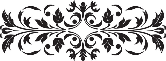 Retro Royalty Elegant Emblem with Monochrome European Border Noble Nostalgia Vintage European Border Logo in Sleek Black