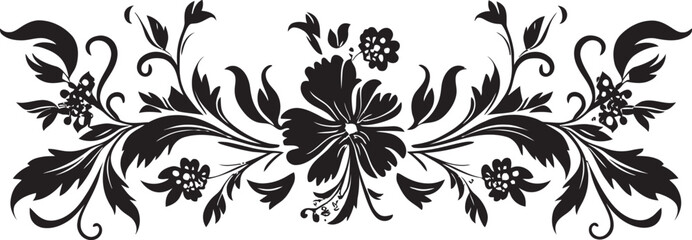 Eternal Elegance Vintage European Border Logo in Sleek Black Nostalgic Nobility Chic Vector Emblem with Black Vintage European Border