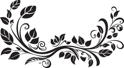 Intricate Inks Chic Emblem Featuring Doodle Decorative Element in Black Playful Patterns Sleek Doodle Decorative Icon in Elegant Black