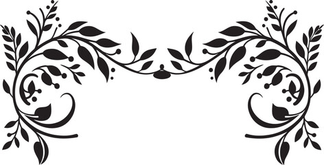 Fanciful Flourishes Chic Emblem with Monochrome Doodle Decorative Element Sophisticated Swirls Elegant Black Logo with Decorative Doodles