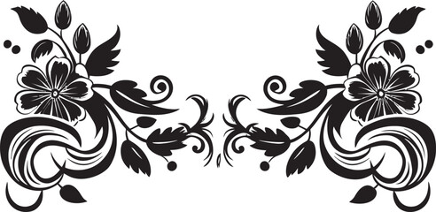 Whirlwind of Whimsy Elegant Vector Emblem with Decorative Doodle Element Intricate Inks Sleek Black Logo Highlighting Doodle Decorative Elements