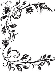Fototapeta na wymiar Playful Patterns Chic Vector Logo with Monochrome Doodle Decorations Chic Complexity Black Doodle Decorative Element in Elegant Design