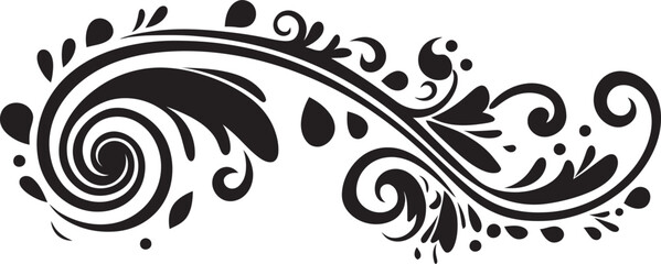 Whimsy in Waves Sleek Emblem Featuring Decorative Doodle Element Playful Patterns Chic Vector Logo with Monochrome Doodle Decorations