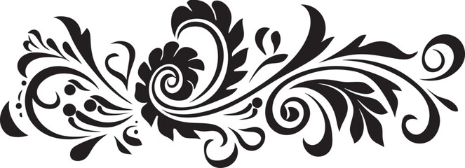 Sculpted Spirals Elegant Doodle Decorative Icon with Monochrome Touch Fanciful Flourishes Black Logo with Decorative Doodle Elements