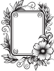 Whimsical Waves Vector Frame with Doodle Detail Kaleidoscopic Kinetics 90 Words Doodle Frame Logo